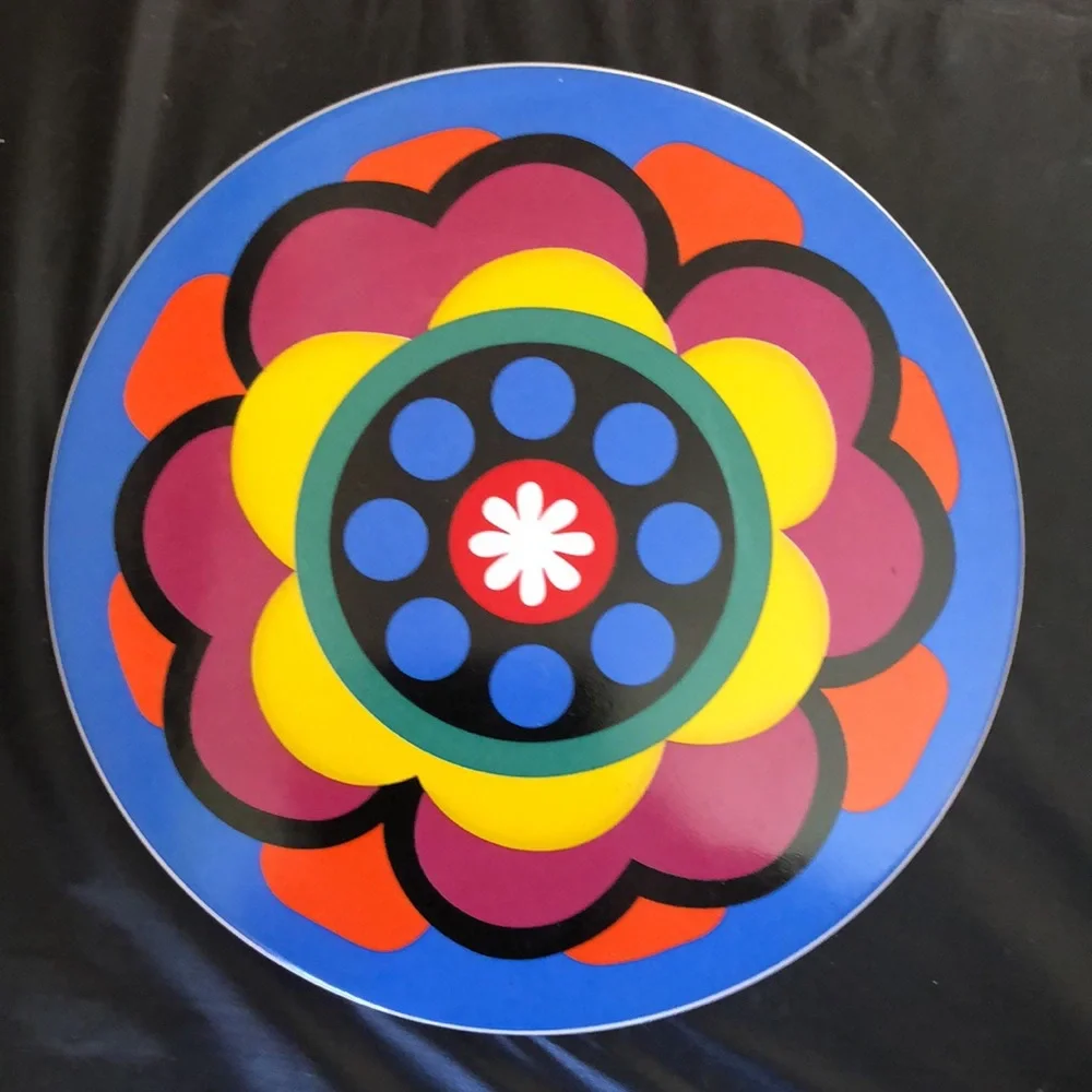 Two Beautiful Colorful Round Trivets